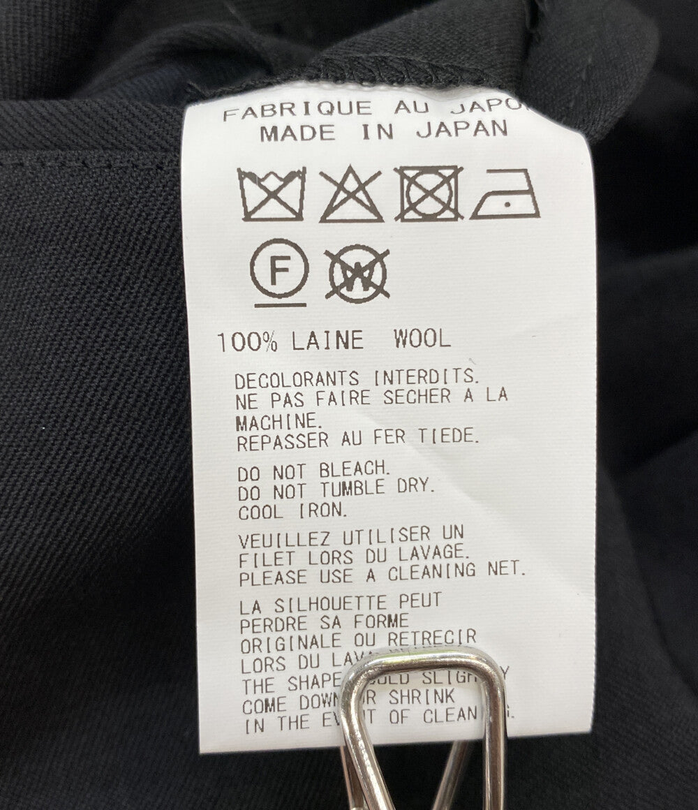 ヨウジヤマモトプールオム 美品 テーラードジャケット WOOL GABARDINE ASYMMETRY LAPEL JACKET 25SS HP-J07-100 メンズ SIZE 3 YOHJI YAMAMOTO POUR HOMME