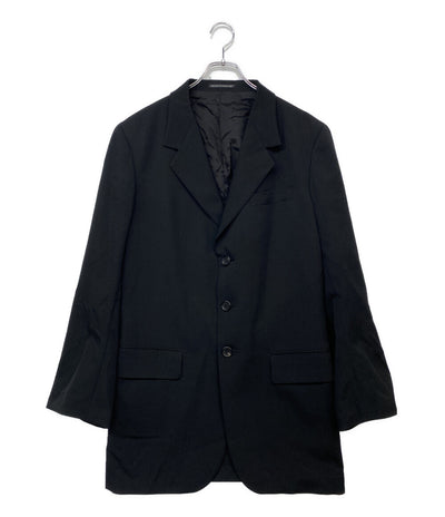 ヨウジヤマモトプールオム テーラードジャケット WOOL GABARDINE BACK OPENING JACKET 25SS HP-J41-100 メンズ SIZE 2 YOHJI YAMAMOTO POUR HOMME