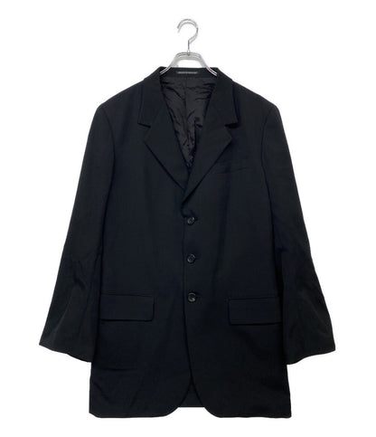 ヨウジヤマモトプールオム テーラードジャケット WOOL GABARDINE BACK OPENING JACKET 25SS HP-J41-100 メンズ SIZE 2 YOHJI YAMAMOTO POUR HOMME