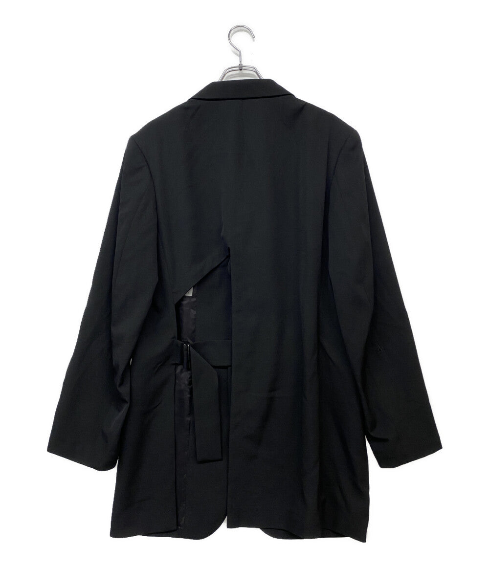 ヨウジヤマモトプールオム テーラードジャケット WOOL GABARDINE BACK OPENING JACKET 25SS HP-J41-100 メンズ SIZE 2 YOHJI YAMAMOTO POUR HOMME