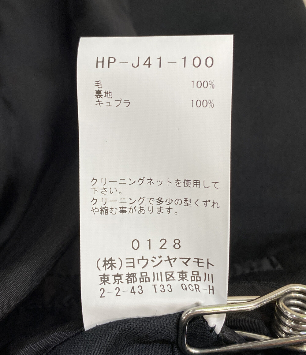 ヨウジヤマモトプールオム テーラードジャケット WOOL GABARDINE BACK OPENING JACKET 25SS HP-J41-100 メンズ SIZE 2 YOHJI YAMAMOTO POUR HOMME