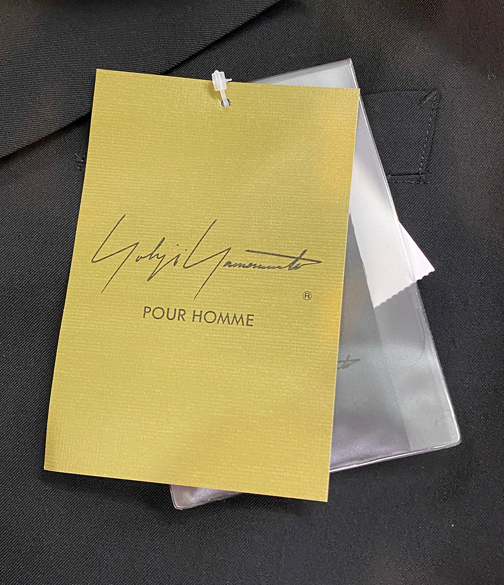 ヨウジヤマモトプールオム テーラードジャケット WOOL GABARDINE BACK OPENING JACKET 25SS HP-J41-100 メンズ SIZE 2 YOHJI YAMAMOTO POUR HOMME