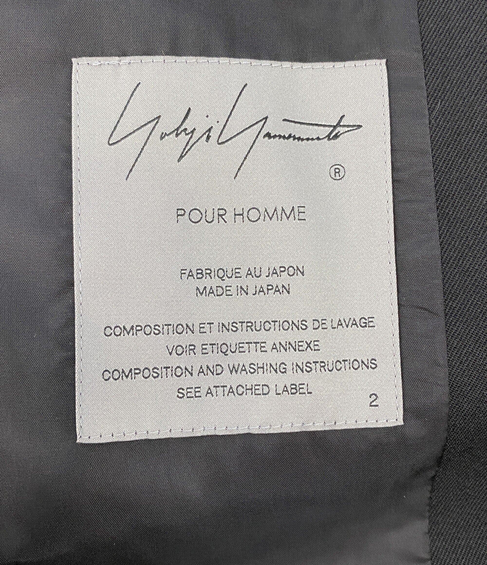 ヨウジヤマモトプールオム 美品 テーラードジャケット WOOL GABARDINE 5BUTTON JACKET 24AW H0-J70-534 メンズ SIZE 2 YOHJI YAMAMOTO POUR HOMME
