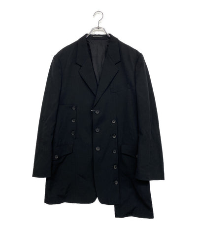 YOHJI YAMAMOTO POUR HOMME テーラードジャケット ウールギャバジン 25SS HP-J21-100 メンズ SIZE 2 ヨウジヤマモトプールオム
