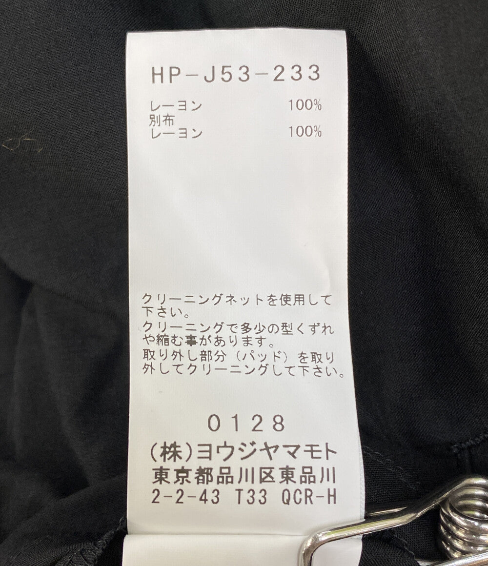 美品 YOHJI YAMAMOTO POUR HOMME テーラードジャケット 80 MODAL LOAN DETACHABLE COLLAR JACKET 25SS HP-J53-233 メンズ SIZE 2 ヨウジヤマモトプールオム