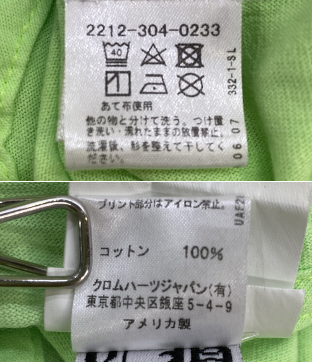 クロムハーツ 長袖Ｔシャツ LOGO POCKET L S TEE GREEN メンズ SIZE M CHROME HEARTS