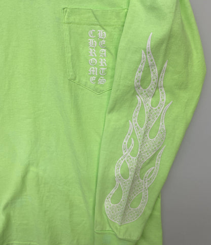 クロムハーツ 長袖Ｔシャツ LOGO POCKET L S TEE GREEN メンズ SIZE M CHROME HEARTS