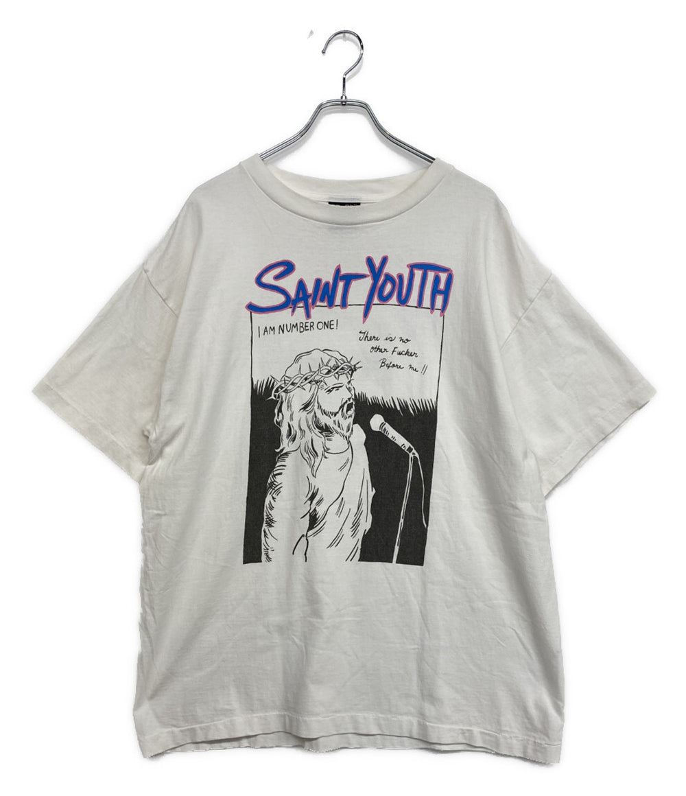 SAINT MICHAEL セント マイケル 半袖Ｔシャツ SAINT YOUTHプリントTシャツ 22aw メンズ SIZE XL