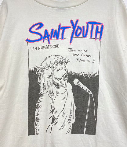 SAINT MICHAEL セント マイケル 半袖Ｔシャツ SAINT YOUTHプリントTシャツ 22aw メンズ SIZE XL