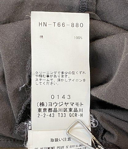 YOHJI YAMAMOTO POUR HOMME 半袖カットソー 綿天竺tシャツ 18SS HW-T66-880 メンズ SIZE 3 ヨウジヤマモトプールオム