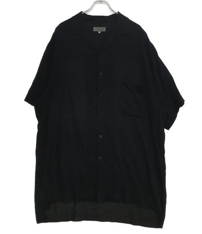 ヨウジヤマモトプールオム タンセル開襟オープンカラーシャツ HZ-B96 23SS メンズ SIZE 3 YOHJI YAMAMOTO POUR HOMME
