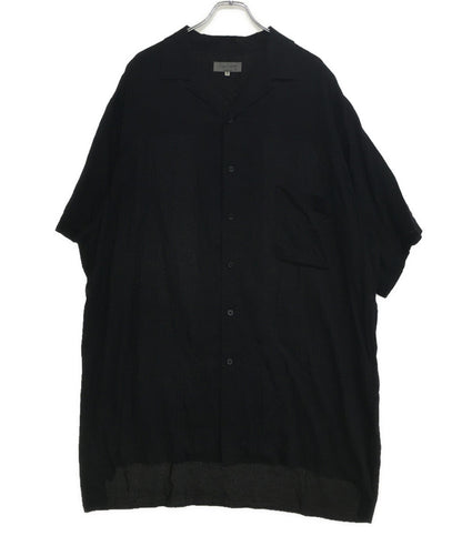 ヨウジヤマモトプールオム タンセル開襟オープンカラーシャツ HZ-B96 23SS メンズ SIZE 3 YOHJI YAMAMOTO POUR HOMME