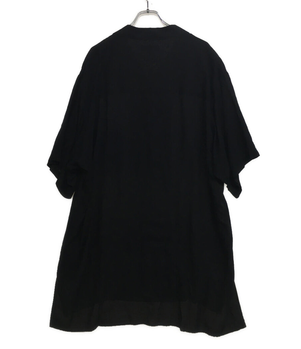 ヨウジヤマモトプールオム タンセル開襟オープンカラーシャツ HZ-B96 23SS メンズ SIZE 3 YOHJI YAMAMOTO POUR HOMME