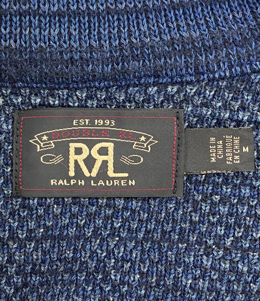 ダブルアールエル ニットカーディガン INDIGO WORKSHIRT SWEATER メンズ SIZE M RRL RALPH LAUREN