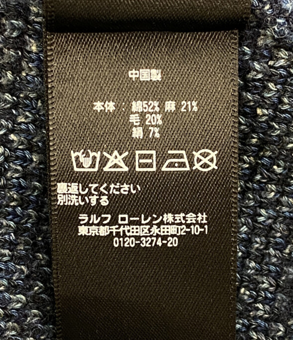 ダブルアールエル ニットカーディガン INDIGO WORKSHIRT SWEATER メンズ SIZE M RRL RALPH LAUREN