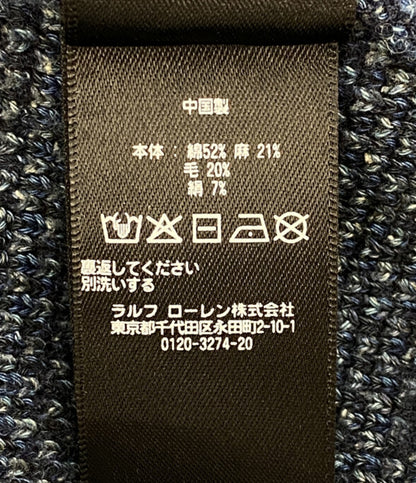 ダブルアールエル ニットカーディガン INDIGO WORKSHIRT SWEATER メンズ SIZE M RRL RALPH LAUREN