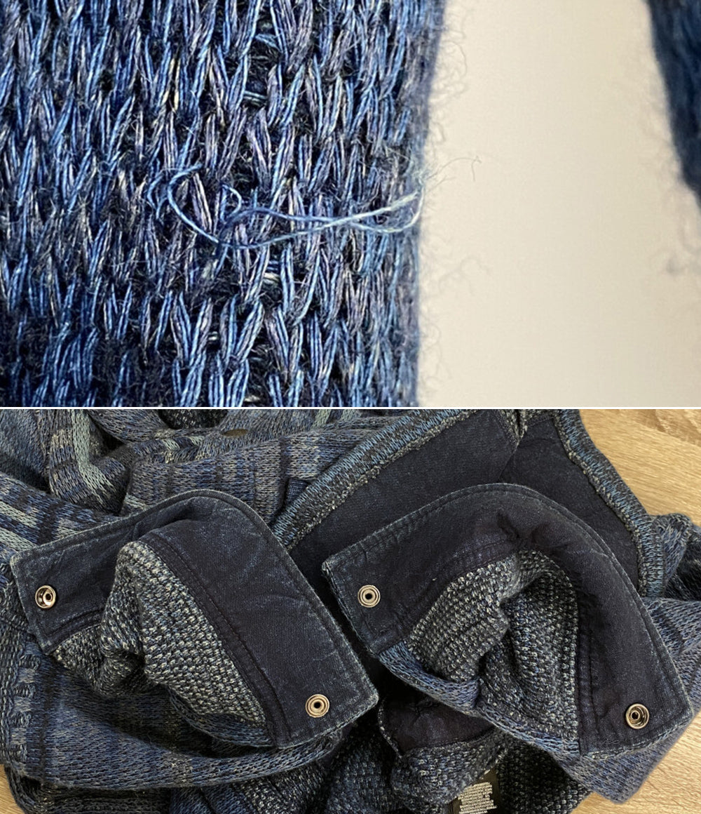 ダブルアールエル ニットカーディガン INDIGO WORKSHIRT SWEATER メンズ SIZE M RRL RALPH LAUREN