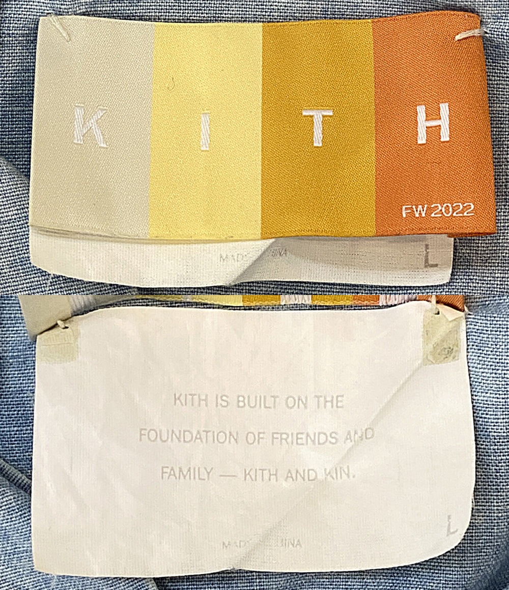 KITH キス 長袖シャツ denim Apollo shirt 140659 メンズ SIZE L