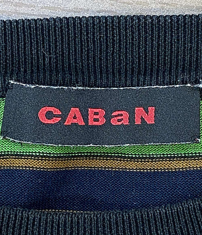 caban キャバン 半袖Ｔシャツ コットン マルチボーダー 59-02-41-02007 メンズ SIZE L