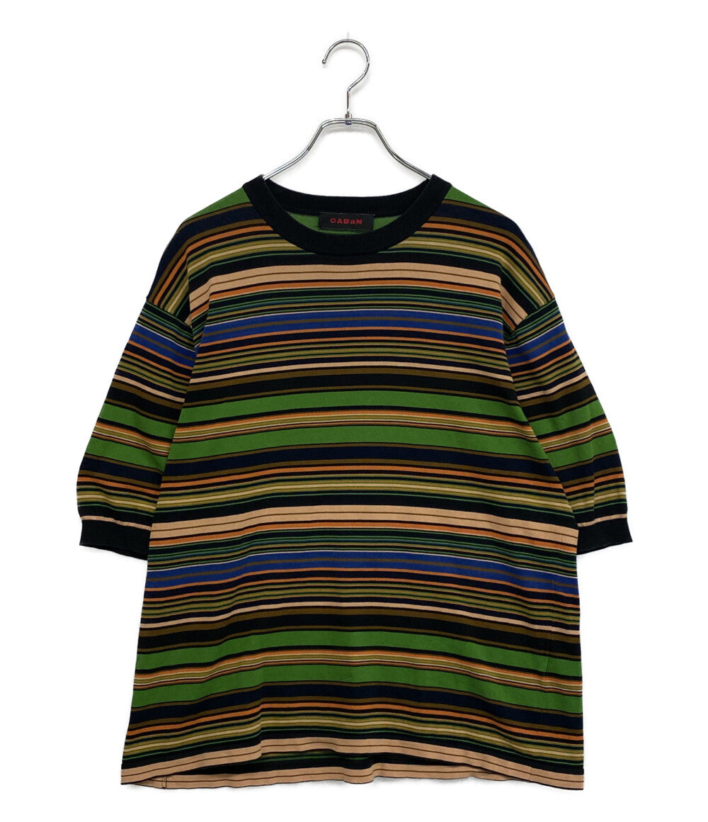 caban キャバン 半袖Ｔシャツ コットン マルチボーダー 59-02-41-02007 メンズ SIZE L