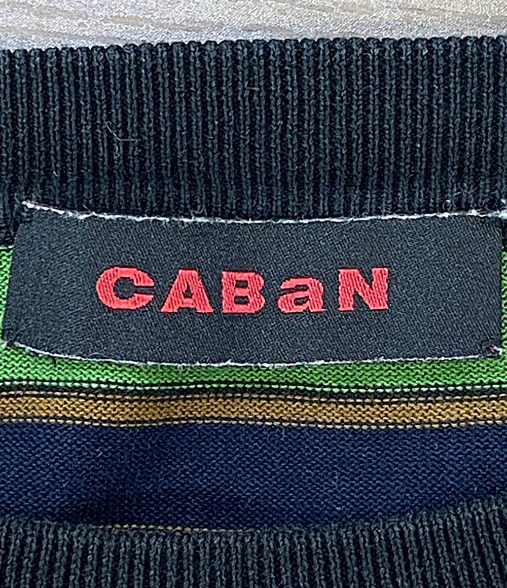 caban キャバン 半袖Ｔシャツ コットン マルチボーダー 59-02-41-02007 メンズ SIZE L