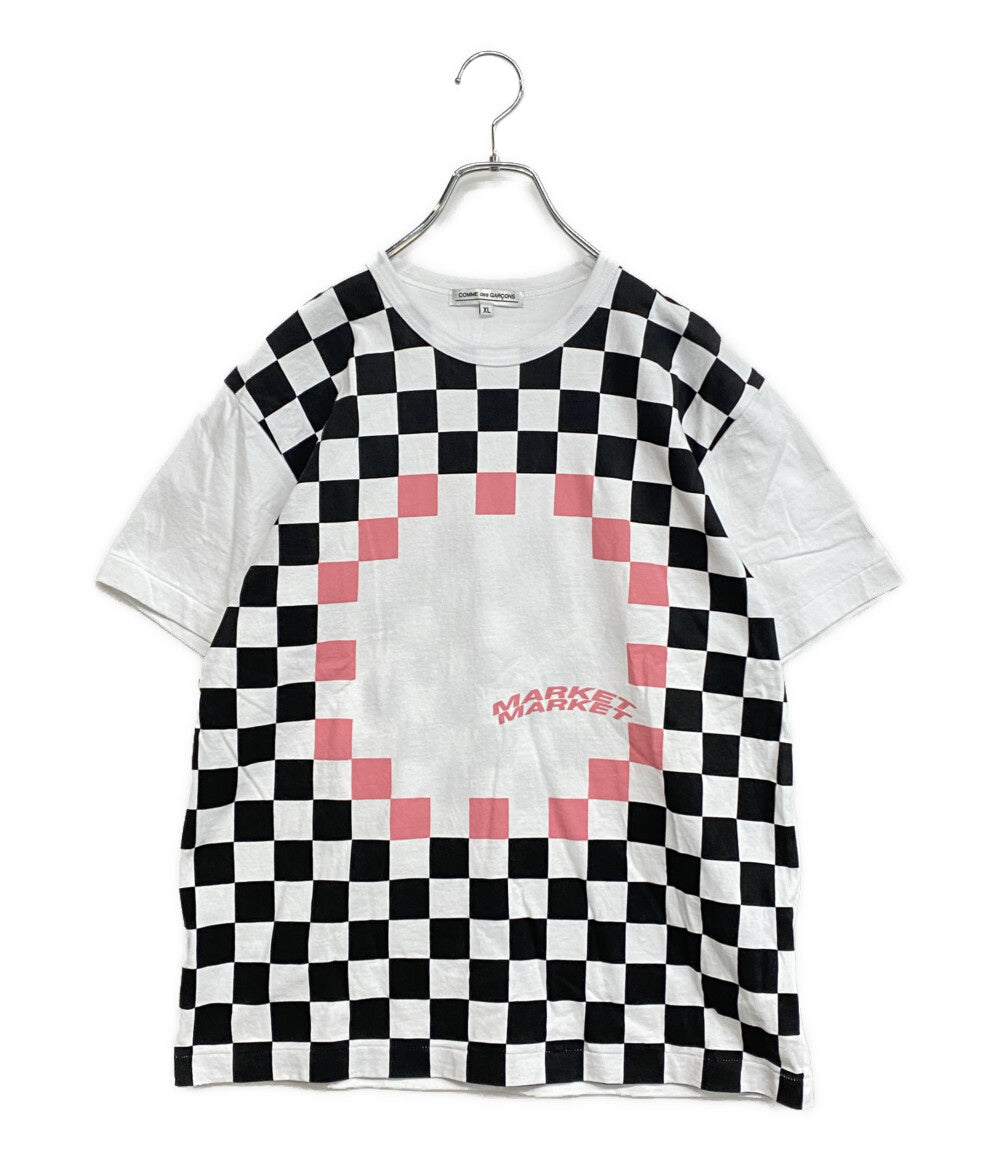 COMME des GARCONS 半袖Ｔシャツ チェッカープリントTシャツ 24AW ON-T103 メンズ SIZE XL コムデギャルソン