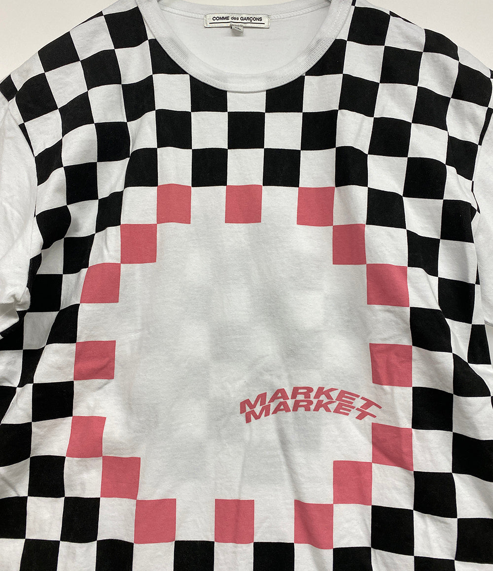 COMME des GARCONS 半袖Ｔシャツ チェッカープリントTシャツ 24AW ON-T103 メンズ SIZE XL コムデギャルソン