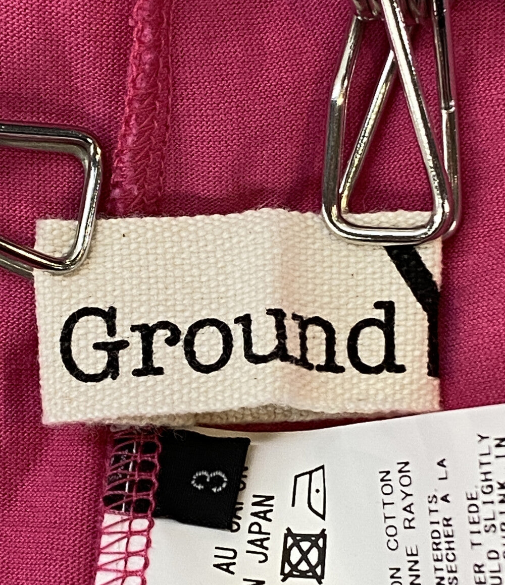 GROUND Y グラウンド ワイ ドローコードカットソー ピンク GN-T01-046 メンズ SIZE 3