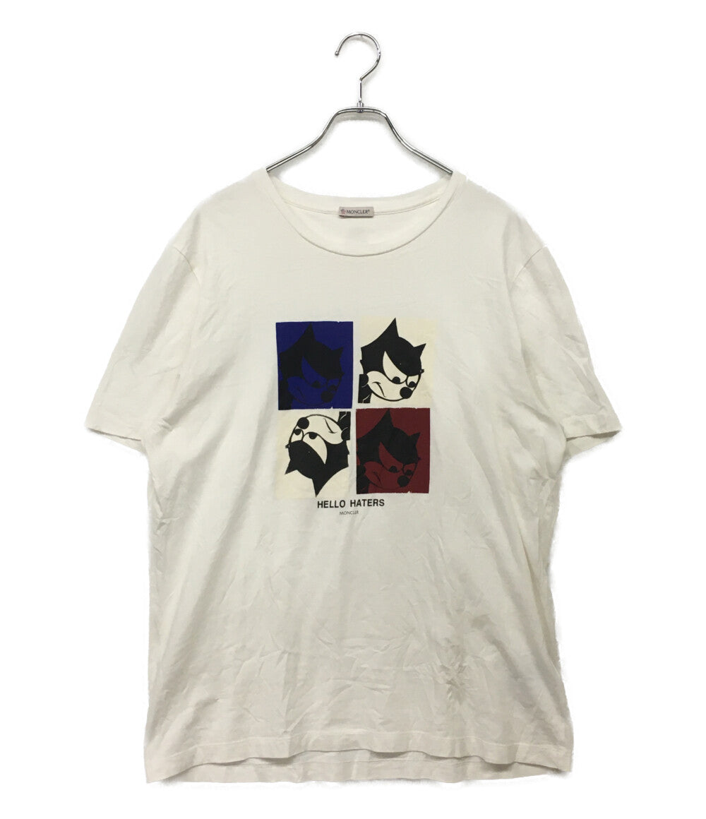 MONCLER 半袖Ｔシャツ フィリックスコラボ HELLO HATERS F20918C78910 メンズ SIZE L モンクレール