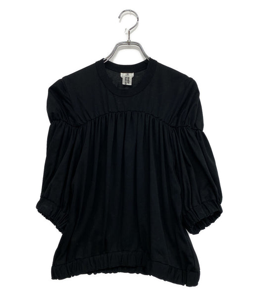 noir kei ninomiya ギャザーカットソー ブラック 25ss メンズ SIZE XS
