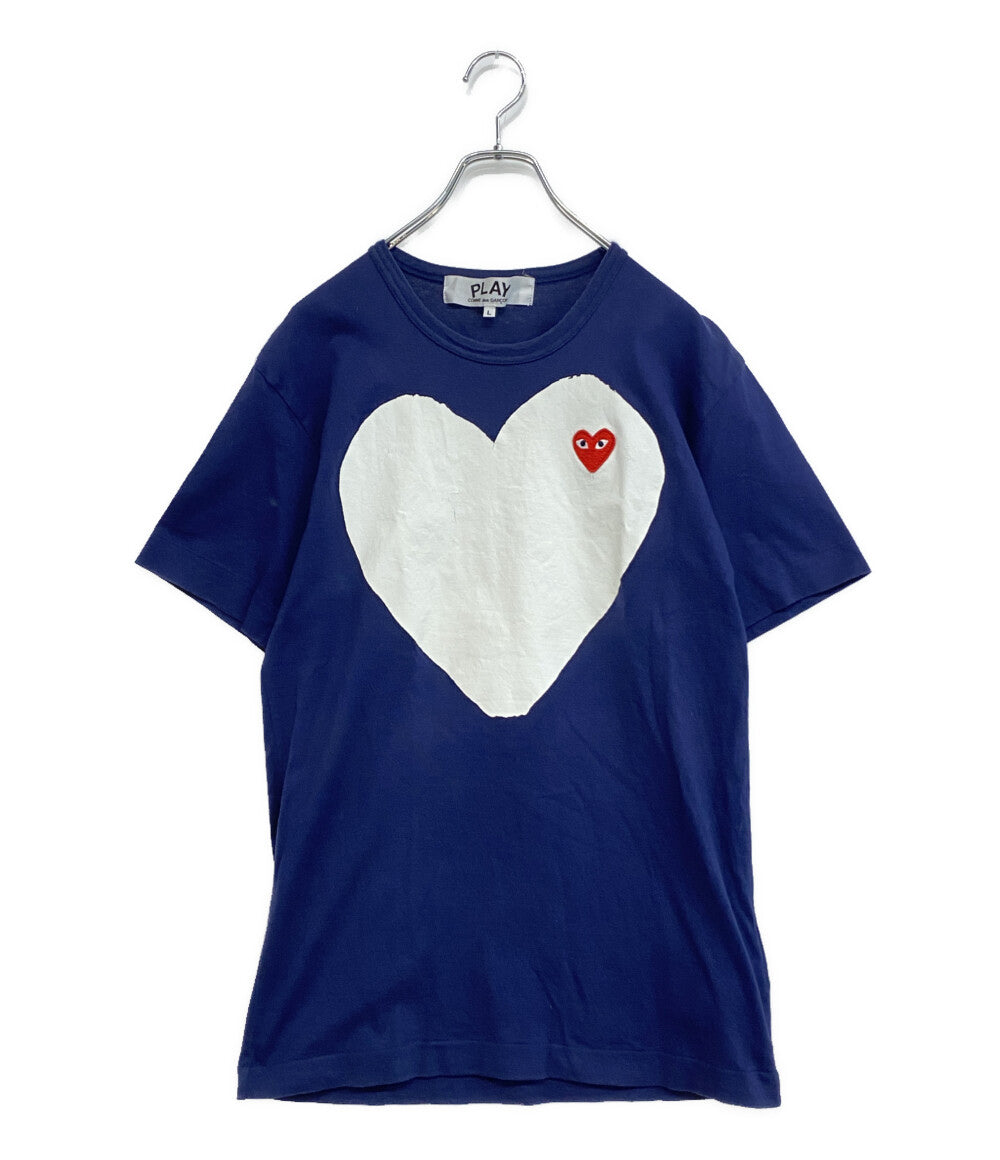 PLAY COMME des GARCONS 半袖Ｔシャツ ハートプリントTシャツ AZ-T184 メンズ SIZE L プレイコムデギャルソン