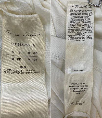 Rick Owens 半袖Ｔシャツ SSカットソー ホワイト メンズ SIZE S リックオウエンス