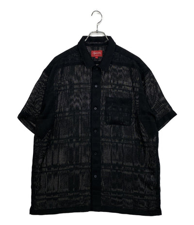 シュプリーム 半袖シャツ Mesh stripe shirt 23SS メンズ SIZE L Supreme