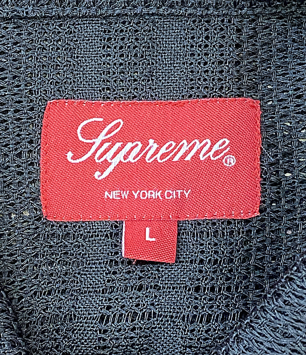 シュプリーム 半袖シャツ Mesh stripe shirt 23SS メンズ SIZE L Supreme