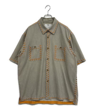 AMOK アモク 半袖シャツ LASER STITCH SHIRTS 221021 メンズ SIZE L