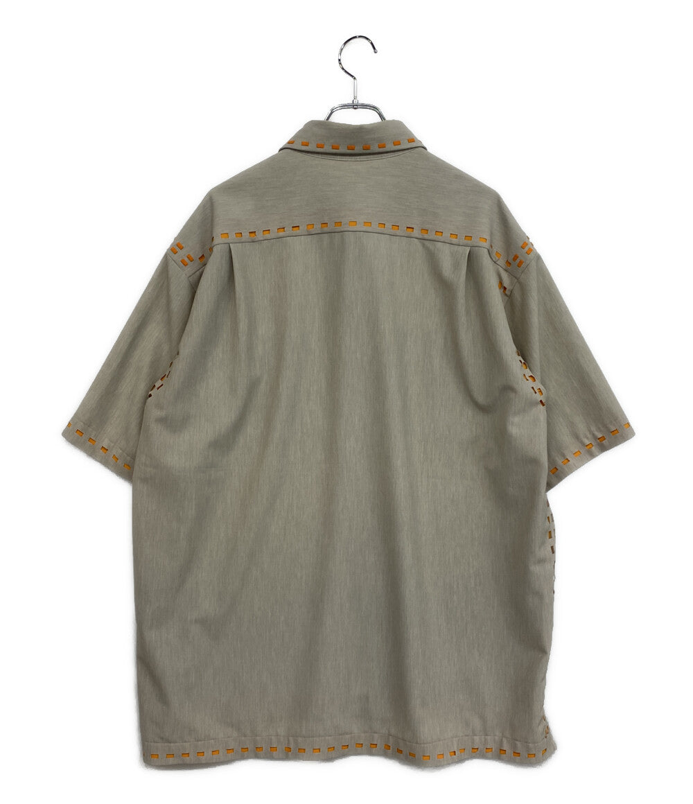 AMOK アモク 半袖シャツ LASER STITCH SHIRTS 221021 メンズ SIZE L