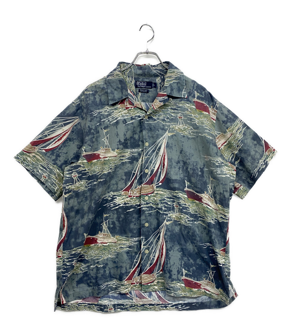 RALPH LAUREN キャンプヨット開襟シャツ 90S メンズ SIZE L ラルフローレン