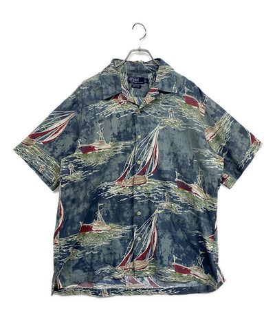 RALPH LAUREN キャンプヨット開襟シャツ 90S メンズ SIZE L ラルフローレン