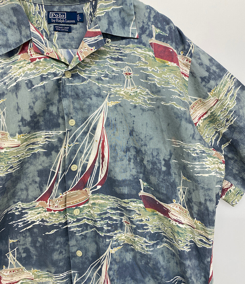 RALPH LAUREN キャンプヨット開襟シャツ 90S メンズ SIZE L ラルフローレン