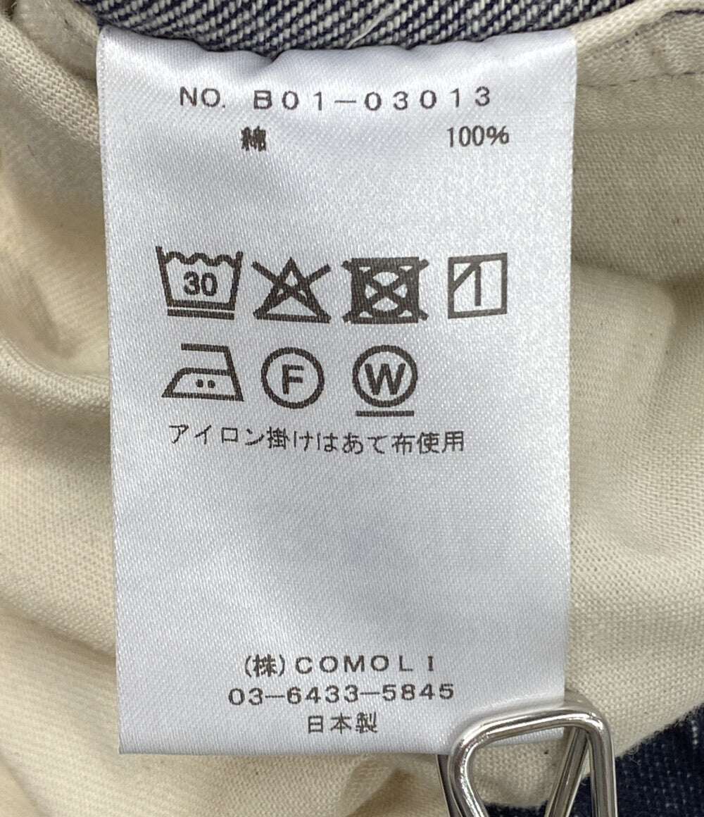 美品 COMOLI コモリ デニムテーパードパンツ B01-03013 25ss メンズ SIZE 3