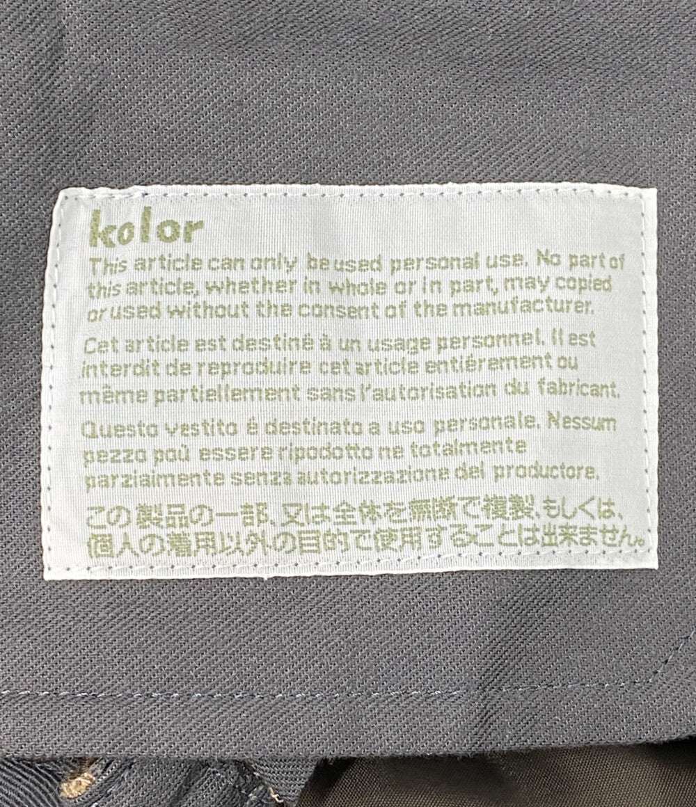 美品 kolor ウール混1タックパンツ 24SS 24SCM-P11110 メンズ SIZE 2 カラー