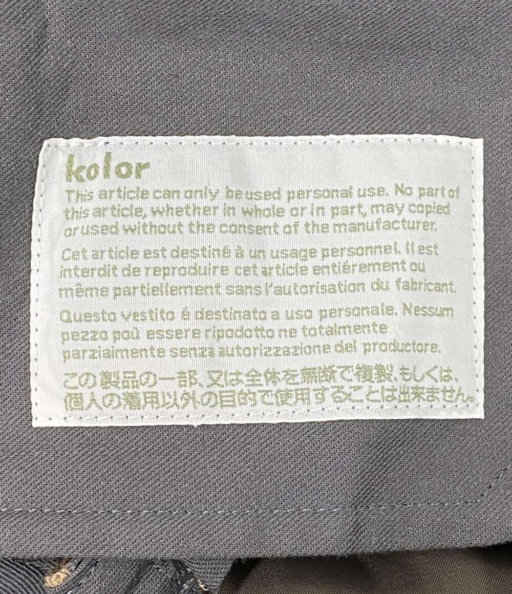 美品 kolor ウール混1タックパンツ 24SS 24SCM-P11110 メンズ SIZE 2 カラー