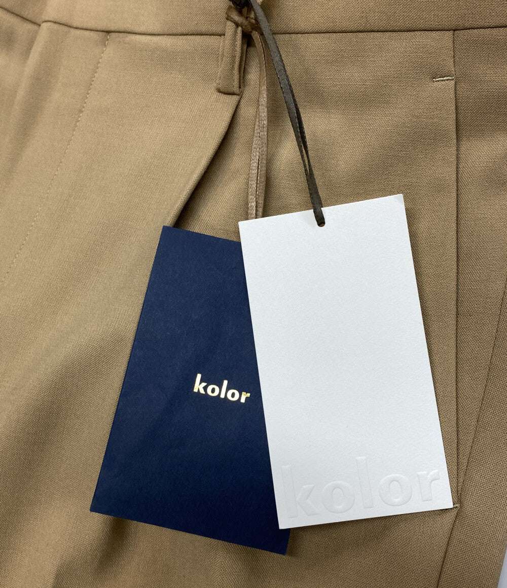 美品 kolor ウール混1タックパンツ 24SS 24SCM-P11110 メンズ SIZE 2 カラー