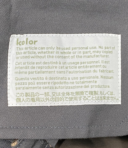 美品 kolor ウール混1タックパンツ 24SS 24SCM-P11110 メンズ SIZE 2 カラー