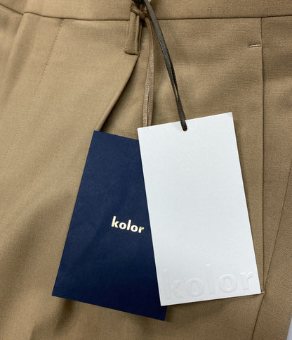 美品 kolor ウール混1タックパンツ 24SS 24SCM-P11110 メンズ SIZE 2 カラー