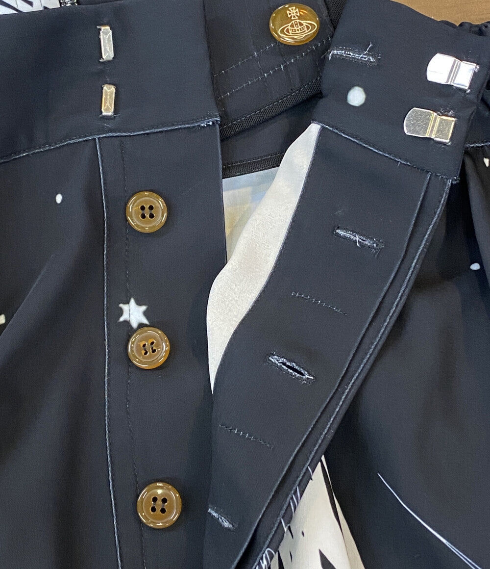 ヴィヴィアンウエストウッド PLANET柄 コルセット付きパンツ 23SS メンズ SIZE 40 VIVIENNE WESTWOOD