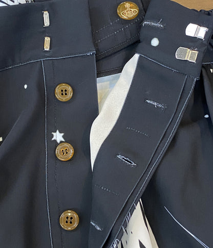 ヴィヴィアンウエストウッド PLANET柄 コルセット付きパンツ 23SS メンズ SIZE 40 VIVIENNE WESTWOOD