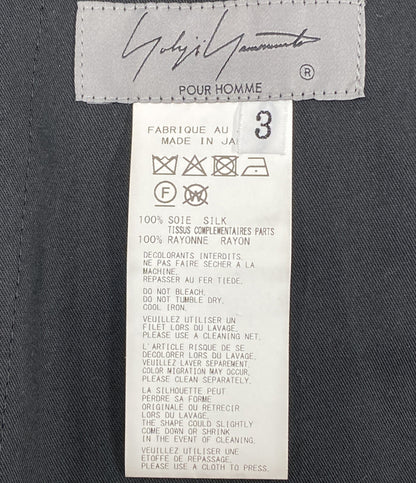 YOHJI YAMAMOTO POUR HOMME パンツ 16M CREPE DE CHINE R COIN POCKET PANTS 25SS HP-P24-457 メンズ SIZE 3 ヨウジヤマモトプールオム