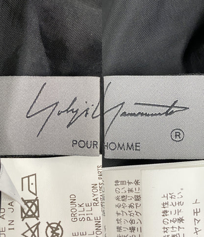 YOHJI YAMAMOTO POUR HOMME パンツ HEM INTERFACING PANTS 23SS HZ-P27-427 メンズ SIZE 4 ヨウジヤマモトプールオム