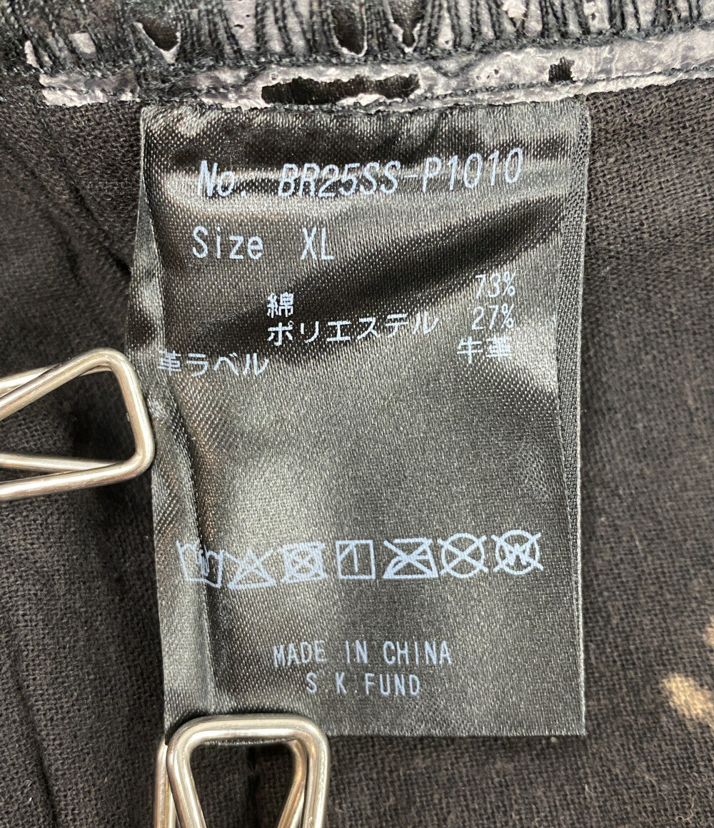 美品 BREATH ショートパンツ X JEANS COATING SHORTS BRW 25SS BR25SS-P1010 メンズ SIZE XL ブレスレス